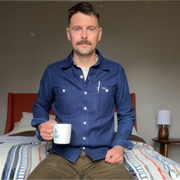 Iron Heart Work 13oz workshirt (rare) 221 double cloth - Picture 11 of 12